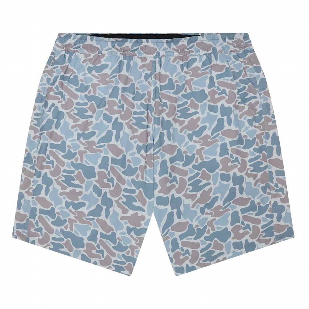 NEW TEXAS STANDARD men's waterloo swim shorts in camo frio - blue